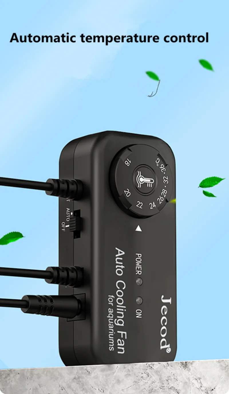 JEBAO adjustable fan fresh water summer fish tank aquarium silent cooling fan automatic constant temperature ACF200 cooling 