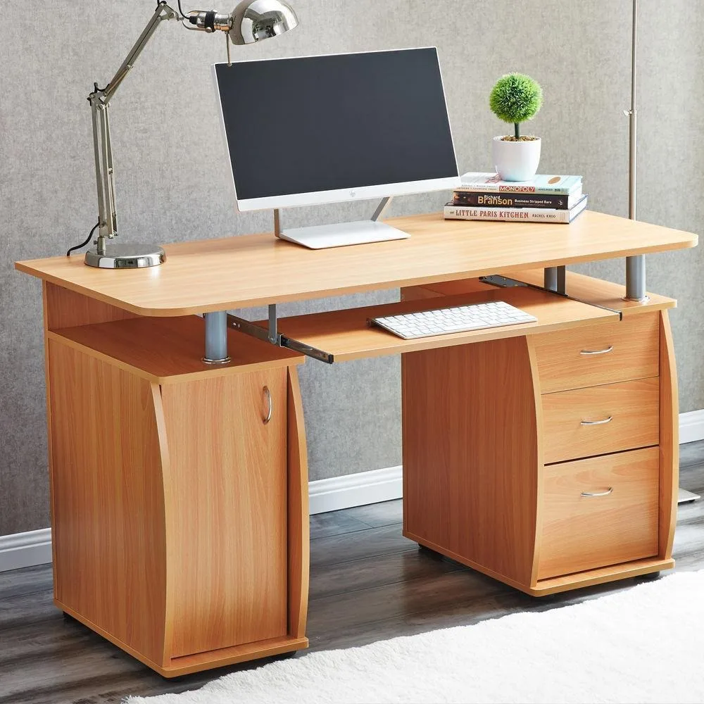 Computer Desk PC Laptop Table w/Drawer Home Office Study Workstation 3 Colors