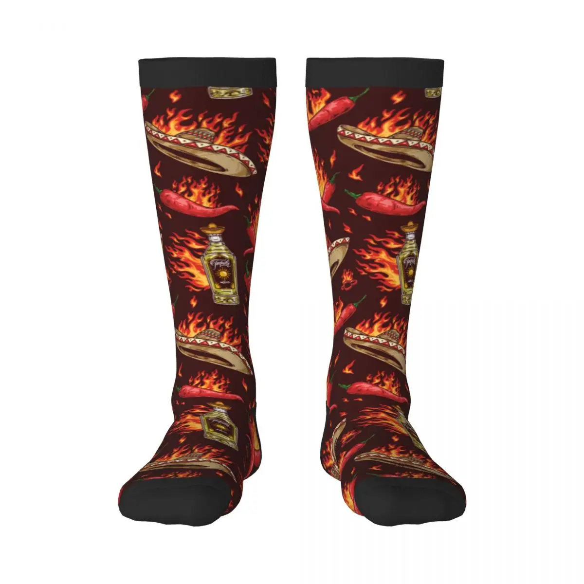 Spring/autumn over the knee socks Mexican Pattern school dance long stocking