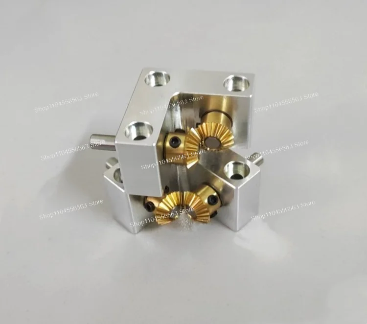 ตัวแปลงเกียร์แบบเบเวล 90 องศา อัตราทด 1:1, แกนเข้า-ออกขนาด 4 มม. ตัวลดความเร็วแบบละเอียดขนาดเล็กสำหรับระบบส่งกำลัง