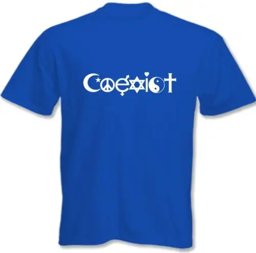 Coexist T-Shirt Mens Funny Peace Religion