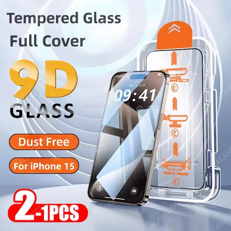 2PCS 8K Oleophobic Coating Dust Free Installation Screen Protector For IPhone 13 11 12 14 Pro Max Mini X XR 15 Anti Spy Glass