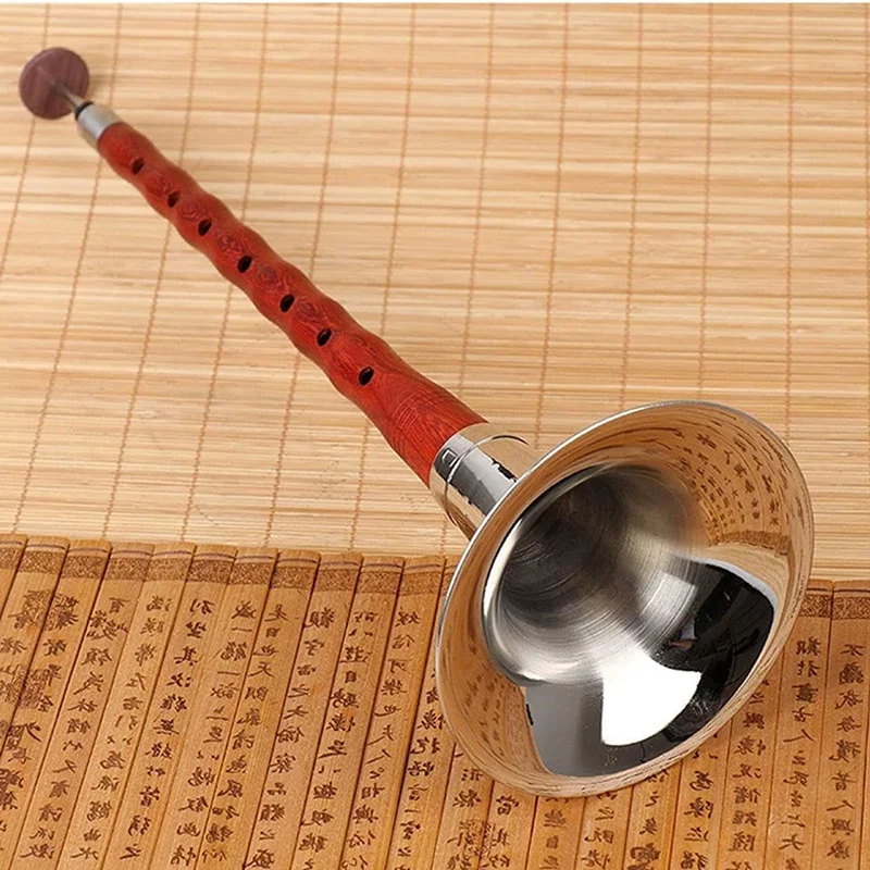 Chinese Folk Wind Musical Instrument Suona,Quality Rosewood Rod Professional Hand-Made Instrument Suona Key Of G