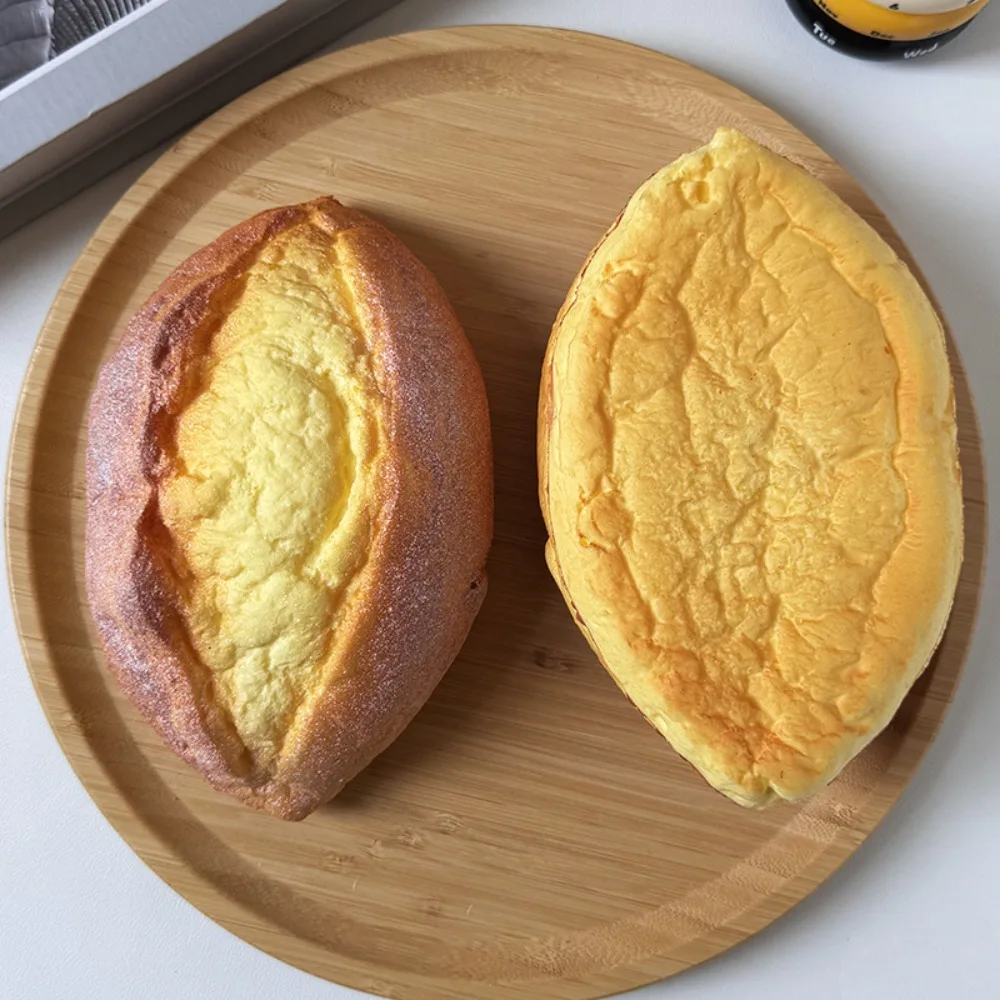 Simulation Food Baked Food Pinch Toy Croissant Puffs Cheese Cake Dessert Shaped Squeeze Toy PU Fried Egg Slow Rebound Toy Kids