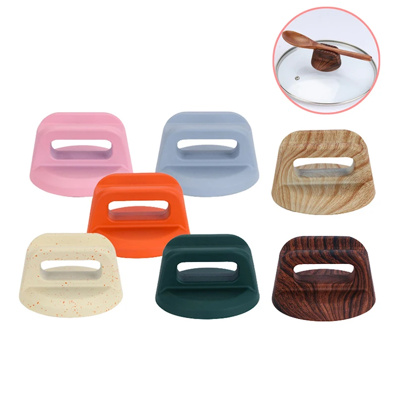 Wooden Heat-Resistant Cooking Pan Lid Covers Replacement Lifting Handle Kitchen Cookware Handgrip Universal Pot Lib Knobs Caps