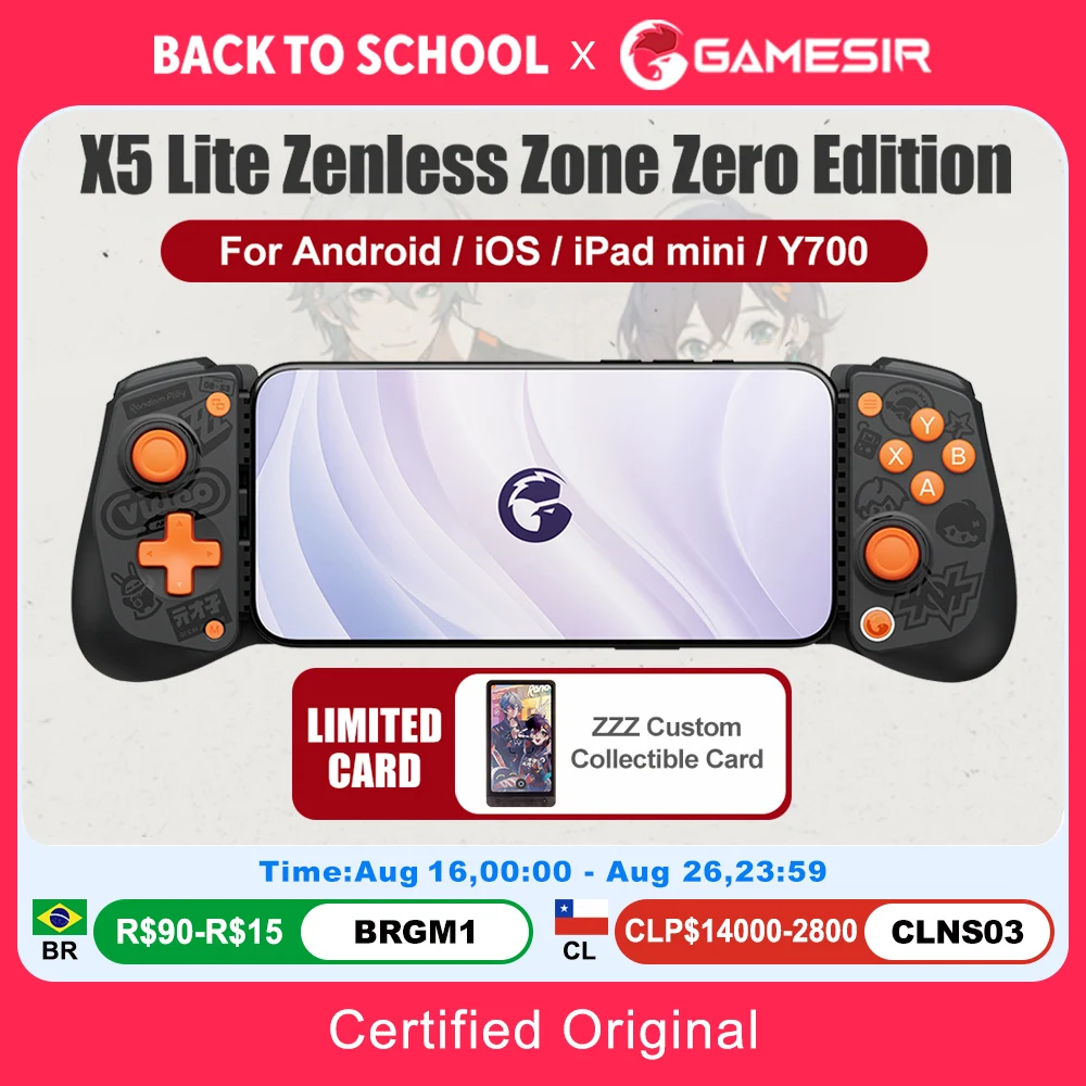 GameSir X5 Lite Zenless Zone Zero Edition Mobile Gamepad for iPhone 17 16 15