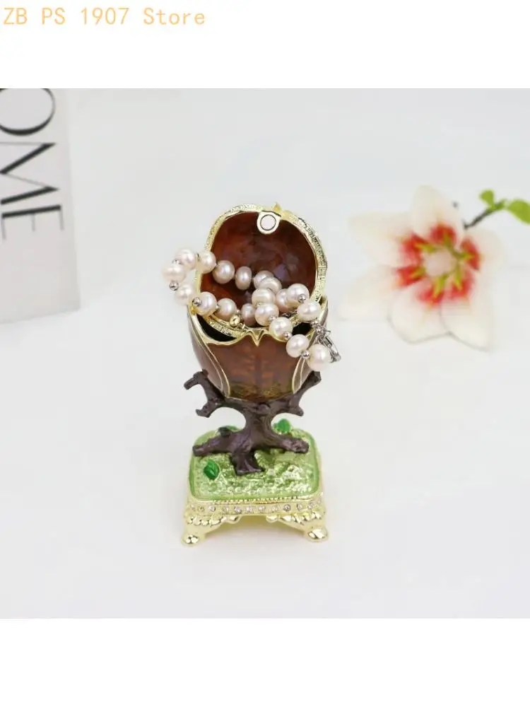 tree-stump-owl-jewelry-box-with-concealed-storage-alloy-enamel-accent-for-rings-earrings-small-jewelry-and-display-shelf