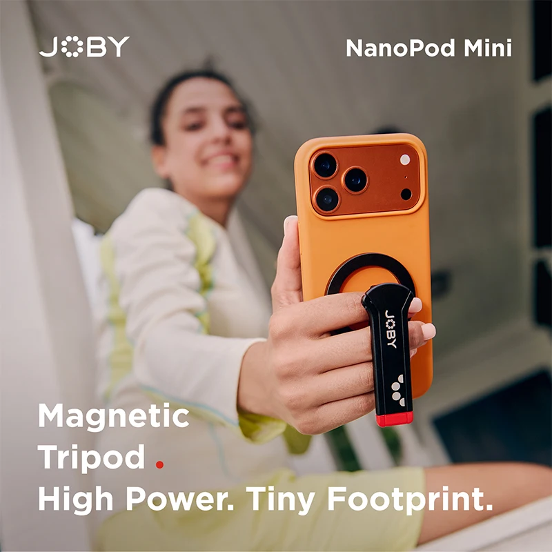 لOBY Mini NP01 Magnetic Tripod High Power Tiny Footprint NanoPod Selfie Stick for Photography Livestreaming Shots Desktop Stand