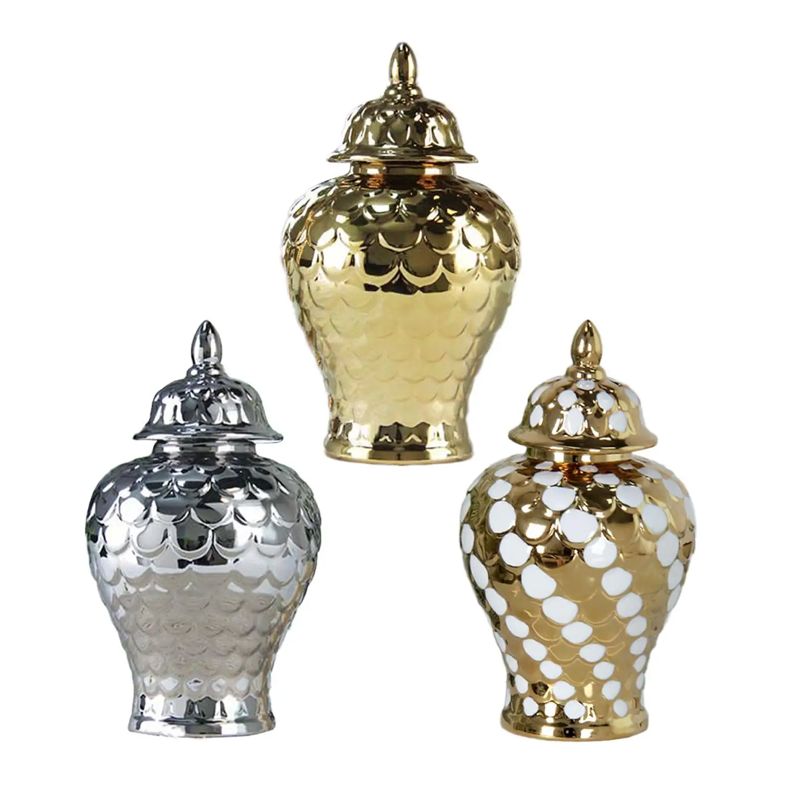 Jarra de cerâmica para gengibre, peças centrais de mesa de porcelana para festa e escritório, jarra de armazenamento de chá