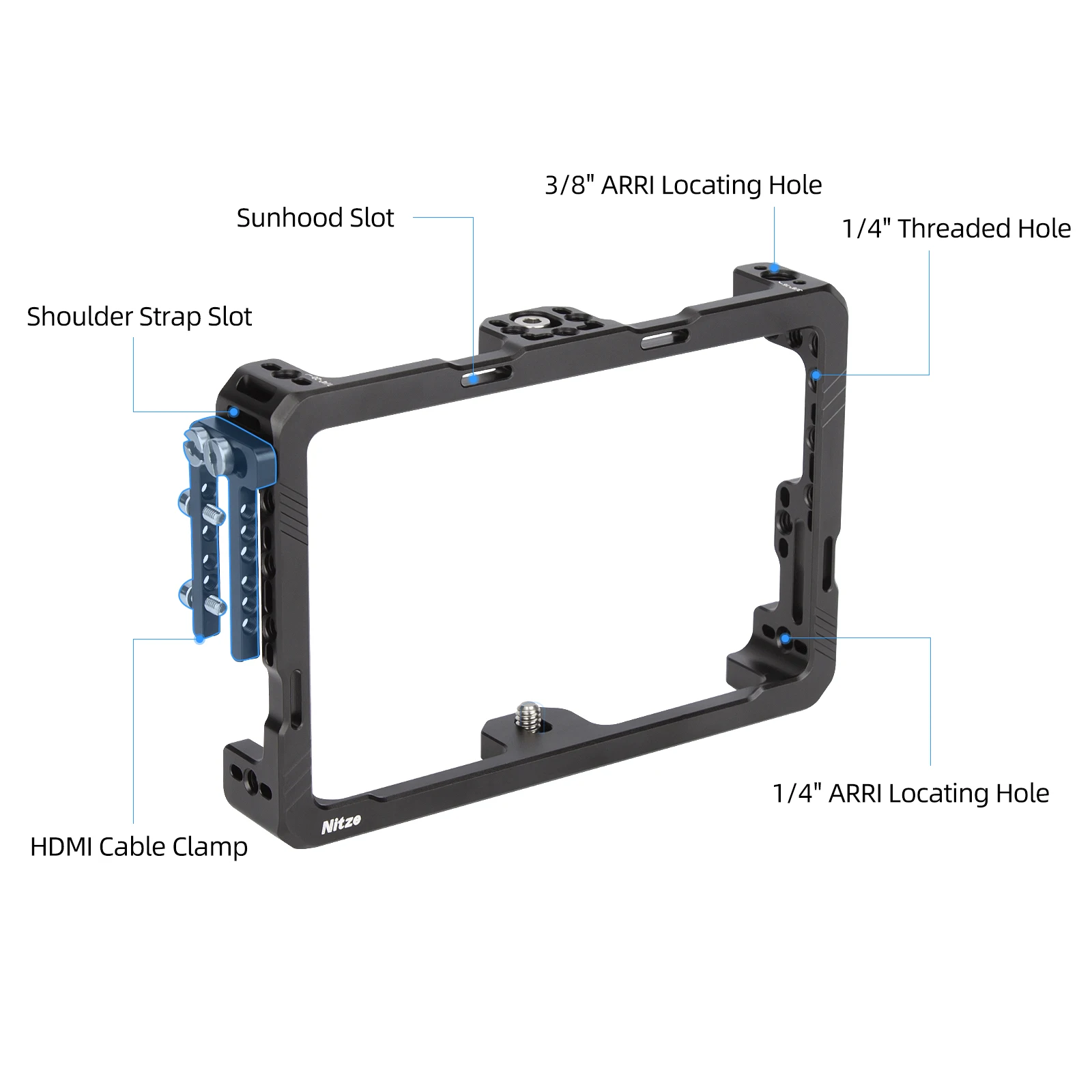 Nitze Monitor Cage JT-F05A for Feelworld F6 PLUSX F6 PLUS F5 PRO F5 PROX