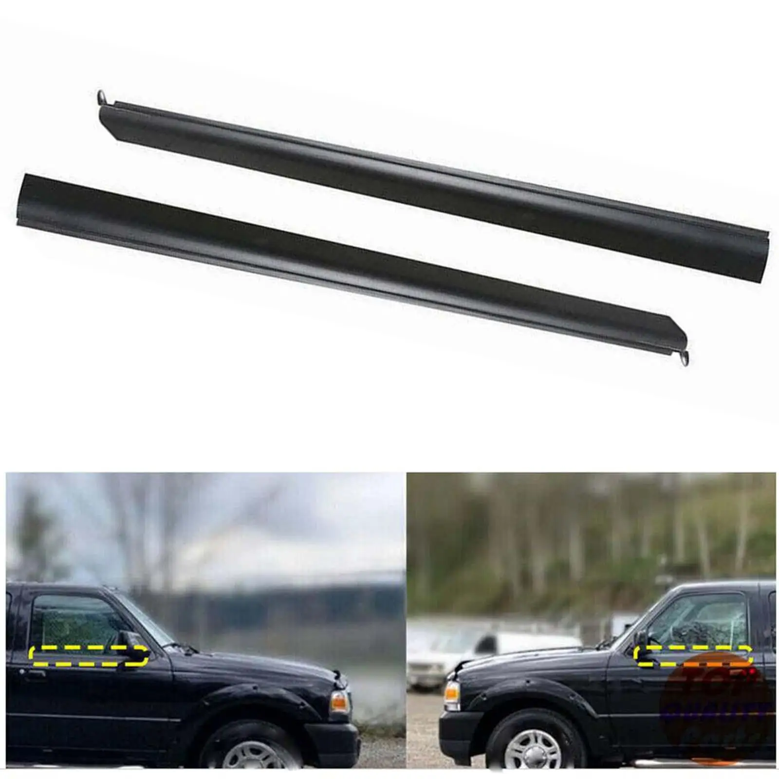 2x Door Weatherstrip 6L5Z1021452AA Durable for Ford Pickup Truck