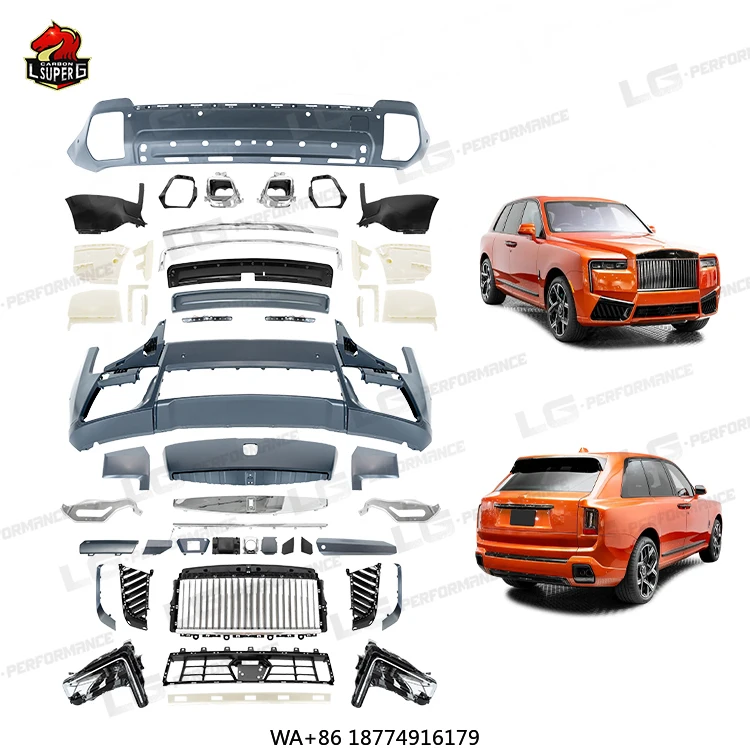 

Старый обновленный до 2025 года, новый стильный комплект кузова для Cullinan 2018-2024, новый дизайн, автомобильный бампер из полипропилена