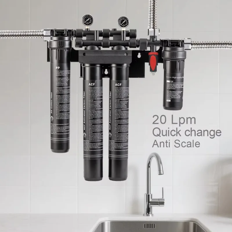 

20Lpm Commercial Scale Limescale High Flow Quick Change Other Water Filter System for Coffee Machine Ice Maker Fountain