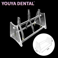 1 Pcs Dental Orthodontics Forceps Placement Bracket Tweezers Scissors Surgical Instruments Acrylic Storage Box Oral Bracket