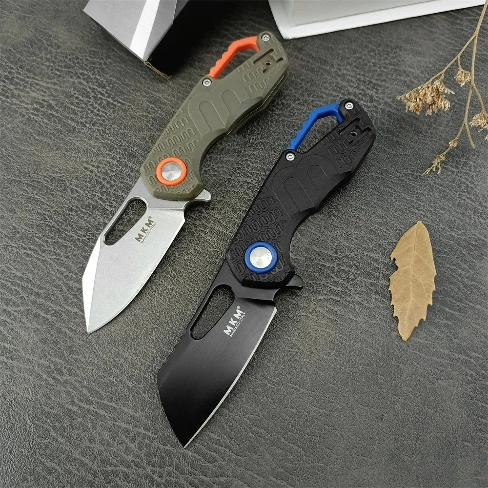 High Quality 8CR13MOV Steel Blade Nylon Fiber Handles Tactical Folding Pocket Knife Self Defense Outdoor Knife 2024