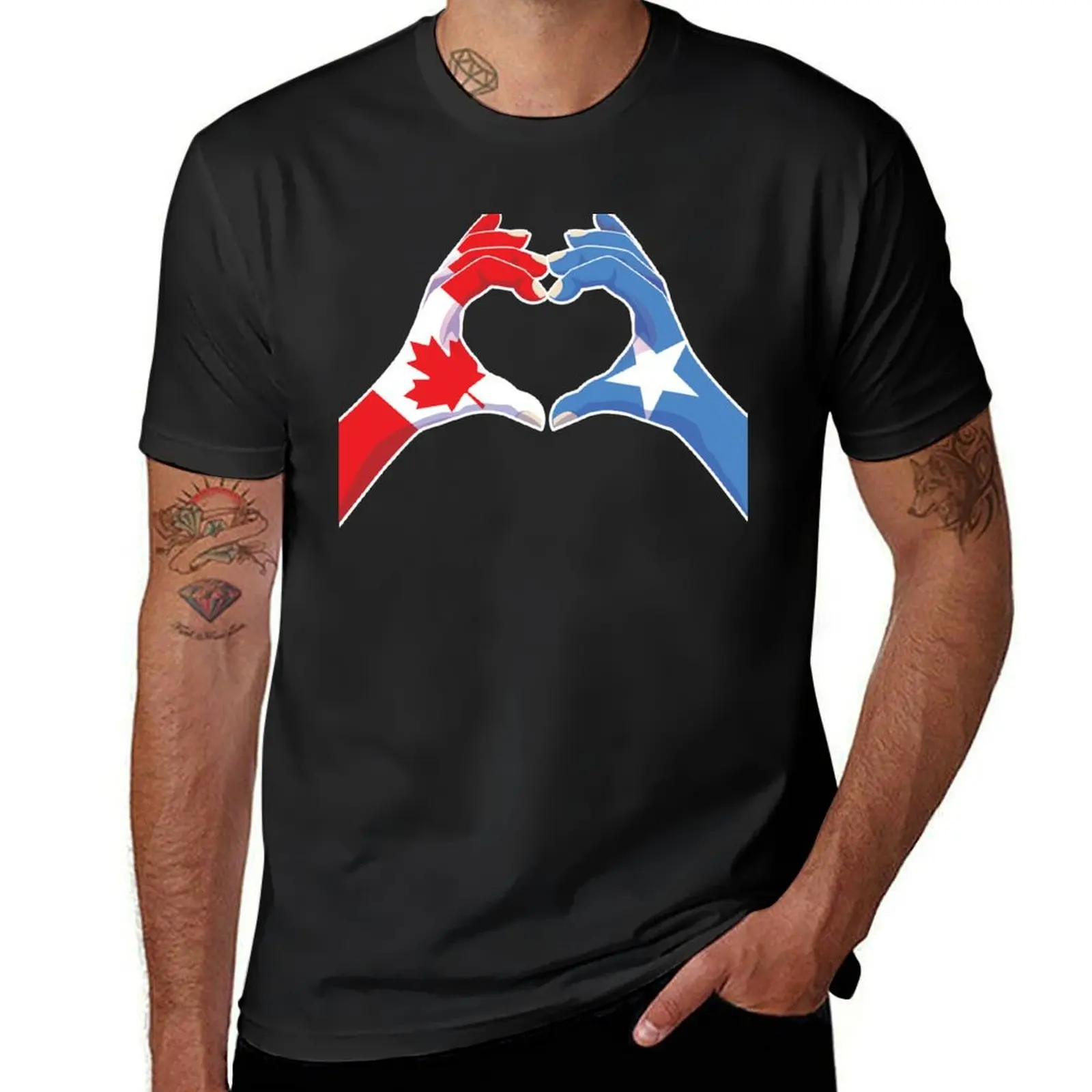 Somalia Somali Canadian Canada Love Heart Peace T-Shirt anime clothes blanks oversized workout shirts for men