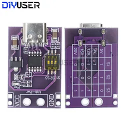 DIYUSER  Type-C QC AFC PD2.0 PD3.0 to DC Spoof Scam Fast Charge Trigger Polling Detector USB Notebook Power Supply Change Board