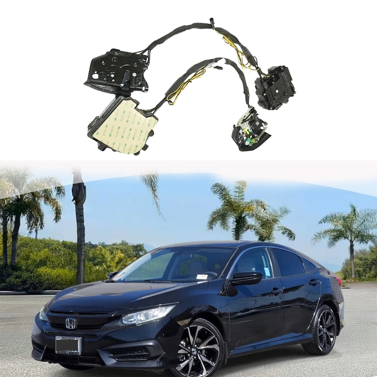 

for Honda Civic 2016 -2022 Automatic Soft Close Door Super Silence Car Vehicle Door Smart Auto Electric Suction Door Lock