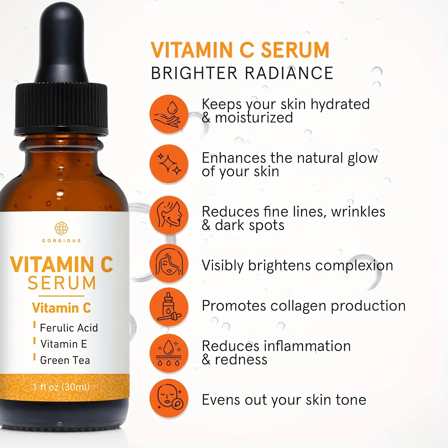 Vitamin C Serum for Face Radiance-Boosting Face Serum for Glowing Skin