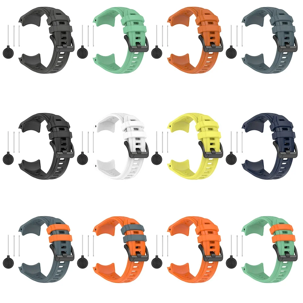 حزام سيليكون لـ Garmin Instinct 3 Amoled 50mm 45mm سوار رياضي رسمي معصمه Garmin Instinct 3 Solar 45mm 50mm Band