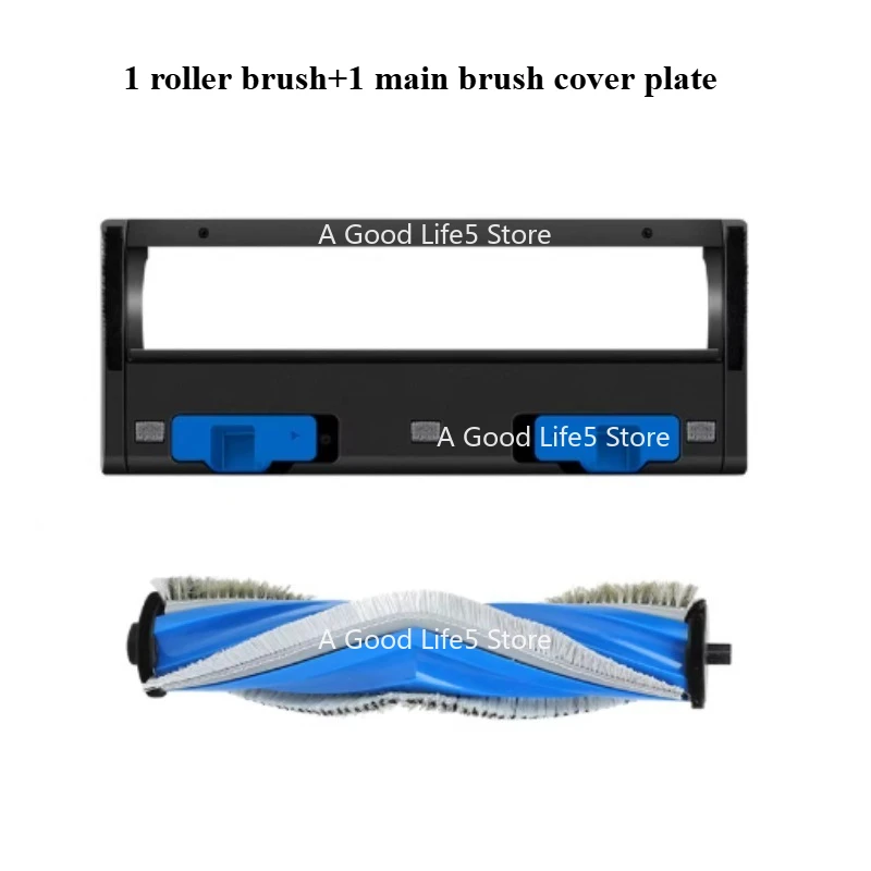 

Аксессуары для робота-пылесоса Keworth T30Pro Max: защитный колпачок от наматывания волос, основная щетка, роликовая щетка.