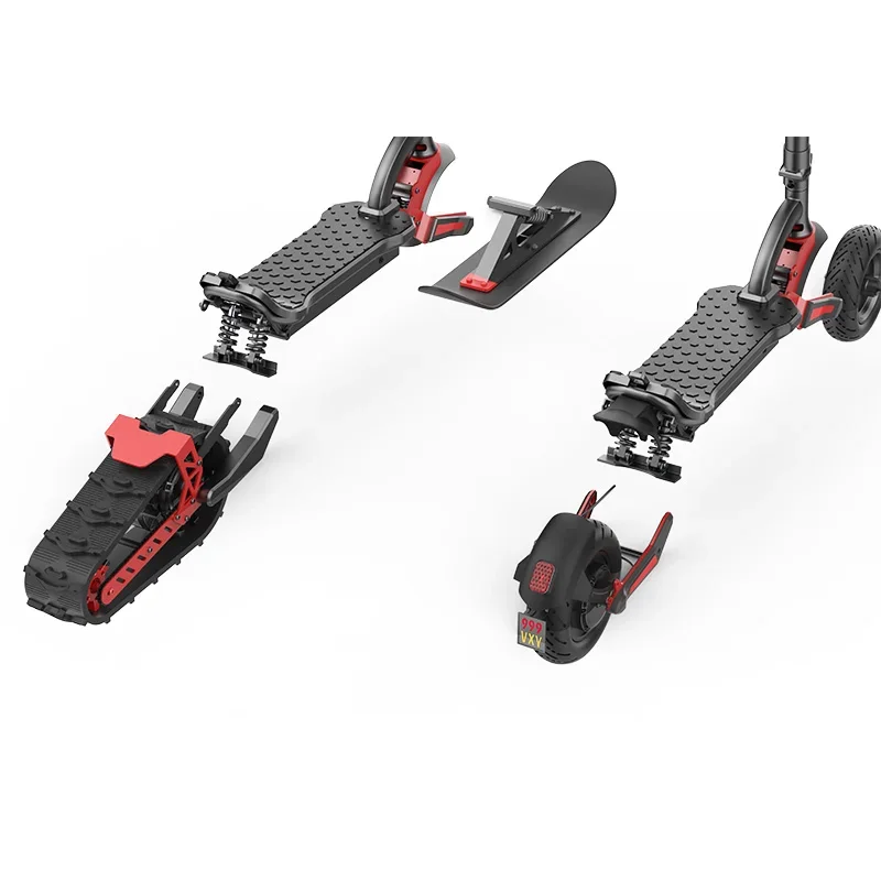 

Wholesale Price Unisex 3-in-1 E-scooter 48V 20Ah 2000W Electric Snowmobile All Terrain Electric Scooter For Outdoor