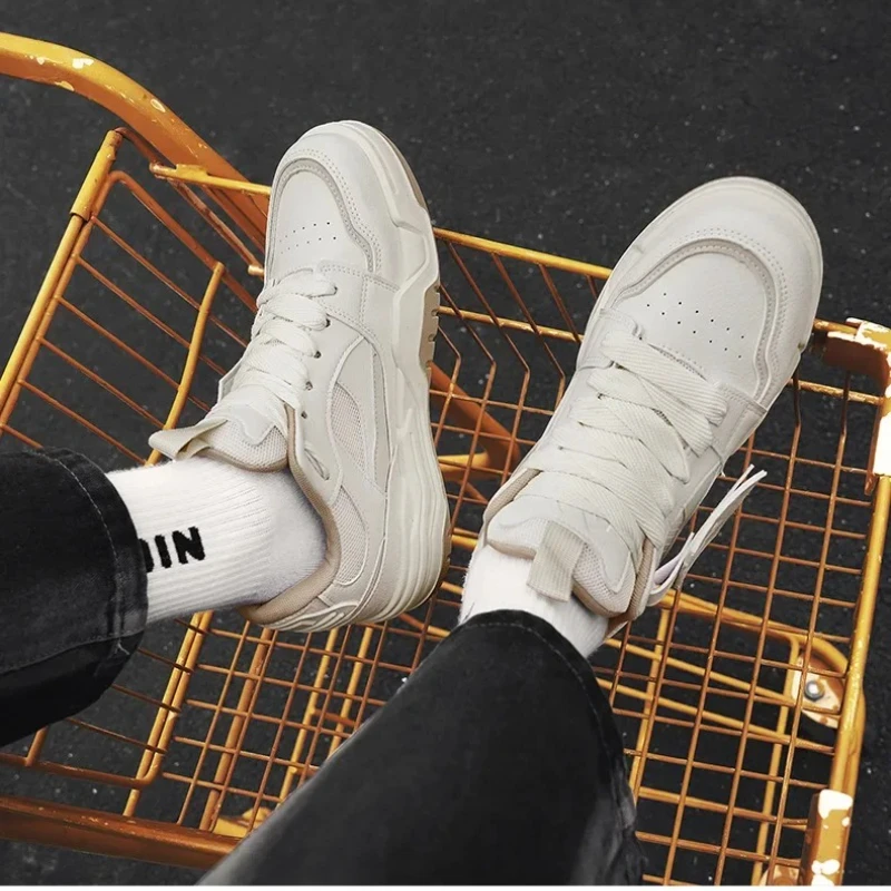 

Мужские вулканизированные брендовые модные и прочные мягкие повседневные спортивные кроссовки большого размера с круглым носком и низким берцем