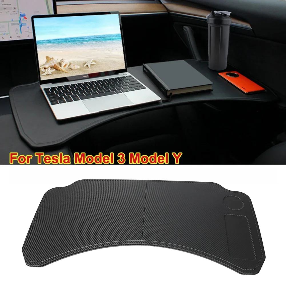 Upgrade Table For Tesla Model 3/Y Steering Wheel Board Laptop Notebook Foldable Desk Mount Eating Drinking Tray Holder