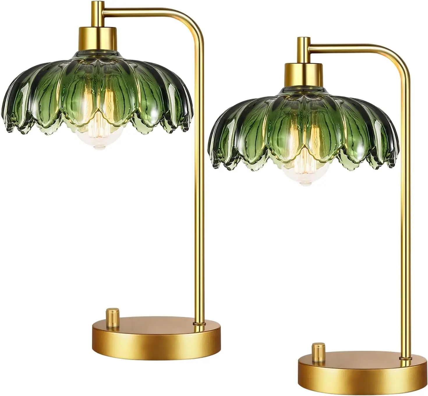 Glass Table Lamp Se…