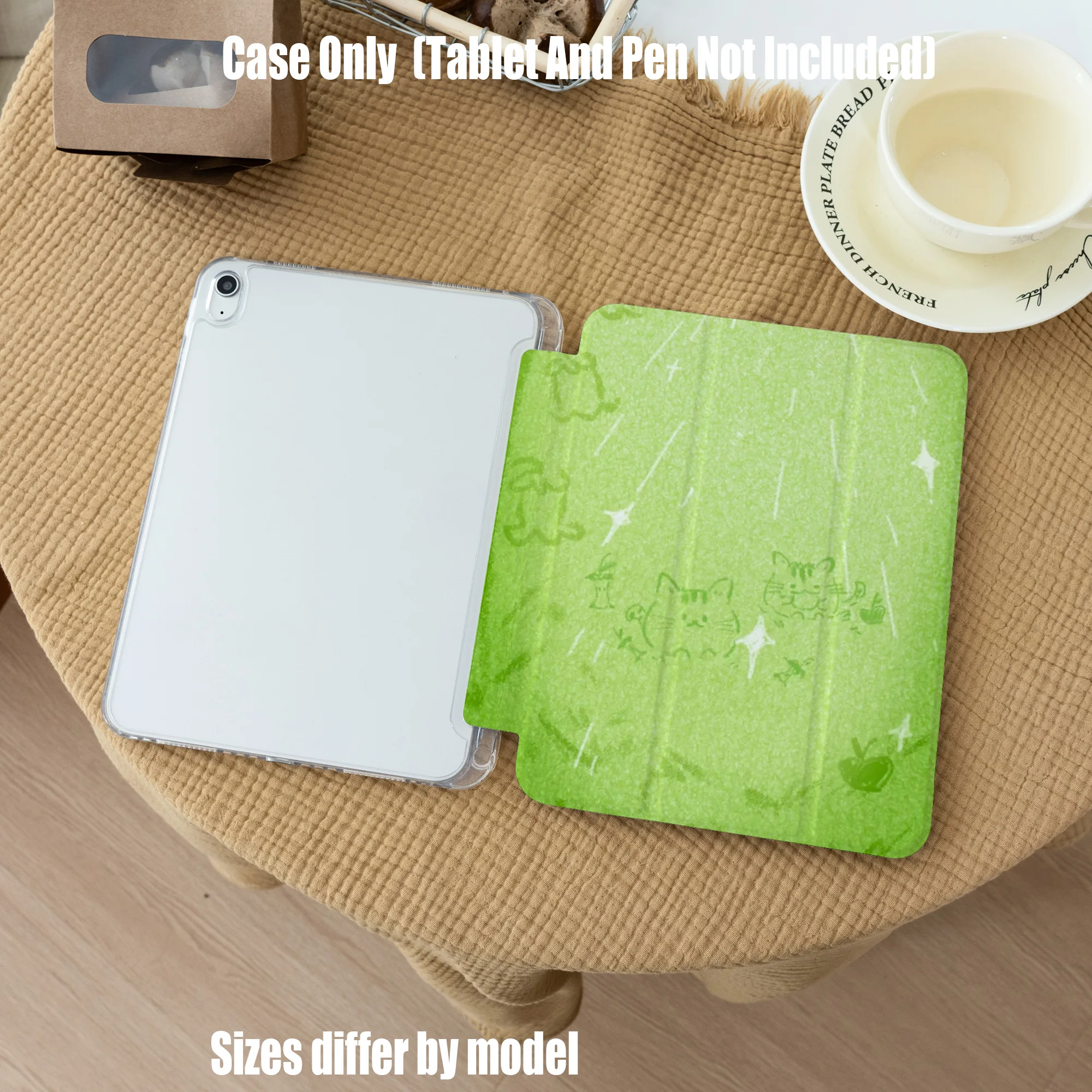 

Стильный чехол для Apple iPad 10.9, 10.2 дюйма, Air7 Pro 11, Mini, мягкий чехол с полной защитой и элегантными цветами, подходит для всех моделей iPad