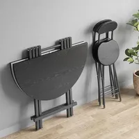 Furniture Round  Folding Home   Simple Dining Table Small Apartment  Round  Portable Dining Table