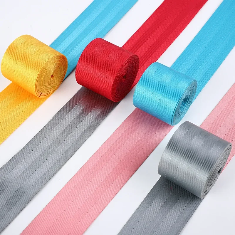 

5Yards 25/38mm Polyester Webbing Strap Car Seat Safety Belt Sling Harness Webbings Decoration Ribbon Tape Sewing Bais Accessory