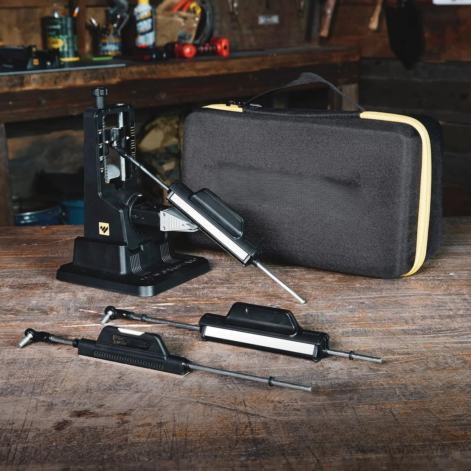 

Precision Adjust Elite Knife Sharpener - Adjustable Knife Sharpening System - For Hunting, Serrated & Kitchen Knives
