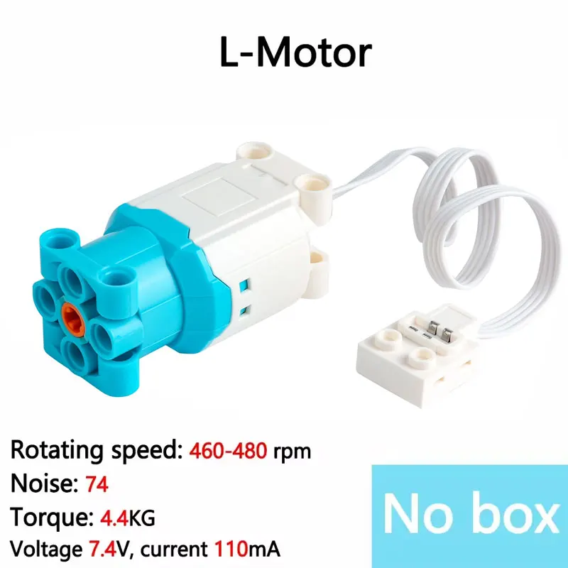 88003 L-Motor für Bausteine, Hochgeschwindigkeits-Leistungsfunktionen, kompatibler MOC-Motor für Legoeds, Auto, LKW, Roboter, DIY-Modelle