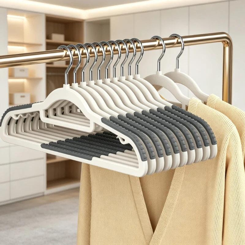 10pcs Non marking Clothes Household Clothing Storage Anti Slip Shoulder Corner Drying Duty Standard Plastic Bedrooms Wardrobes