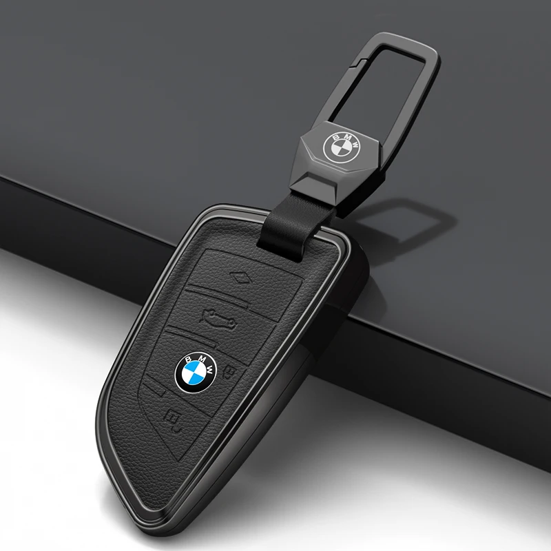 

Car Key Case for BMW 216i F46 X1 X2 X3 X5 X6 GT 2 5 6 7 Series 3 4 Buttons Smart Keyless Remote Control Fobs Protector Cover