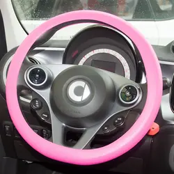 Ultra-thin silicone steering wheel cover for Mercedes Smart Forfour Fortwo 453 451 450 wear-resistant anti-skid auto parts