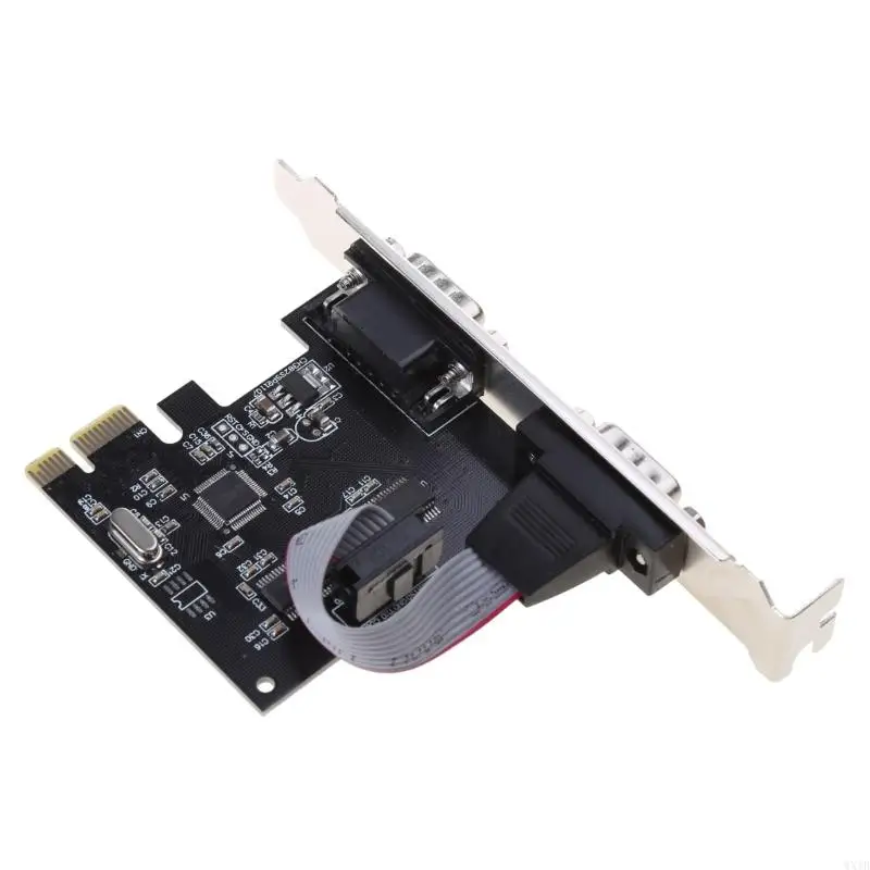 WXTB 2 منفذ PCI الأصلي لبطاقة المحول التسلسلي PCIE إلى RS232 PCI-E إلى DB9