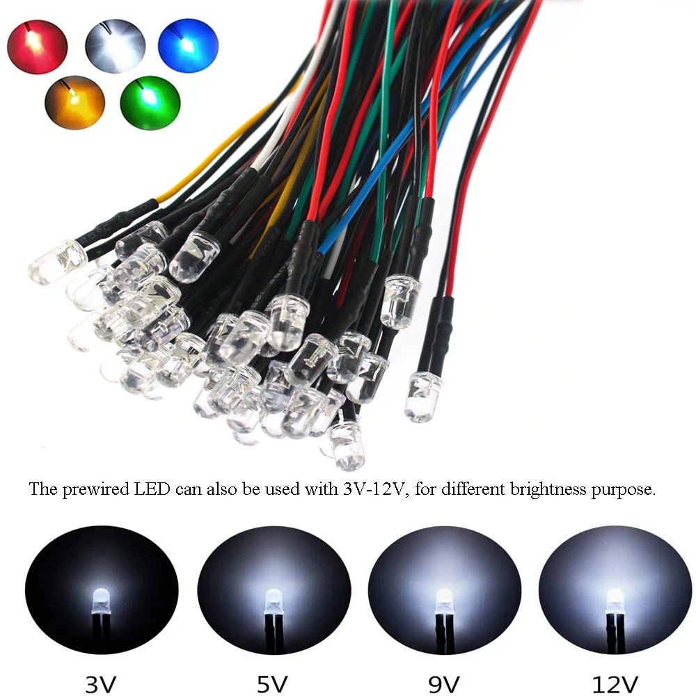 20/50PCS 5Mm Led Di…