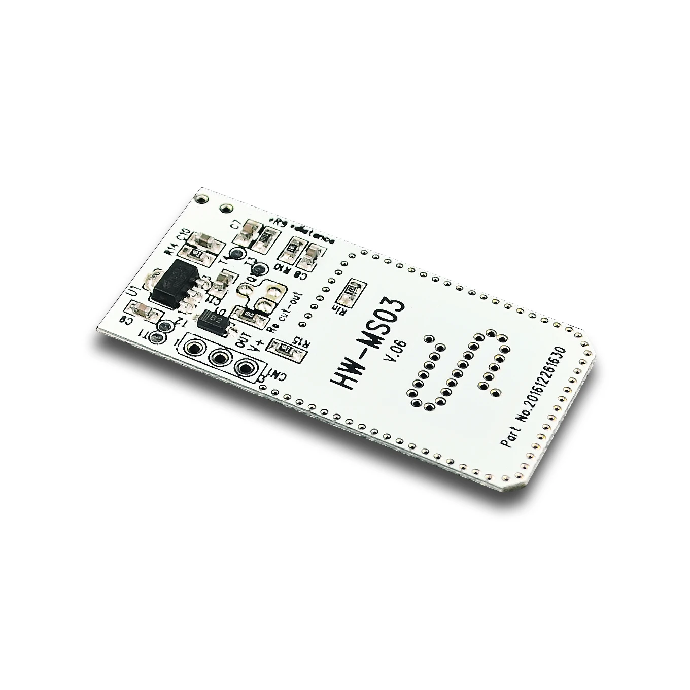 Módulo de sensor de movimento de alto desempenho Sensor de movimento radar HW-MS03 2,4 GHz a 5,8 GHz Módulo de sensor de radar de micro-ondas para Arduino