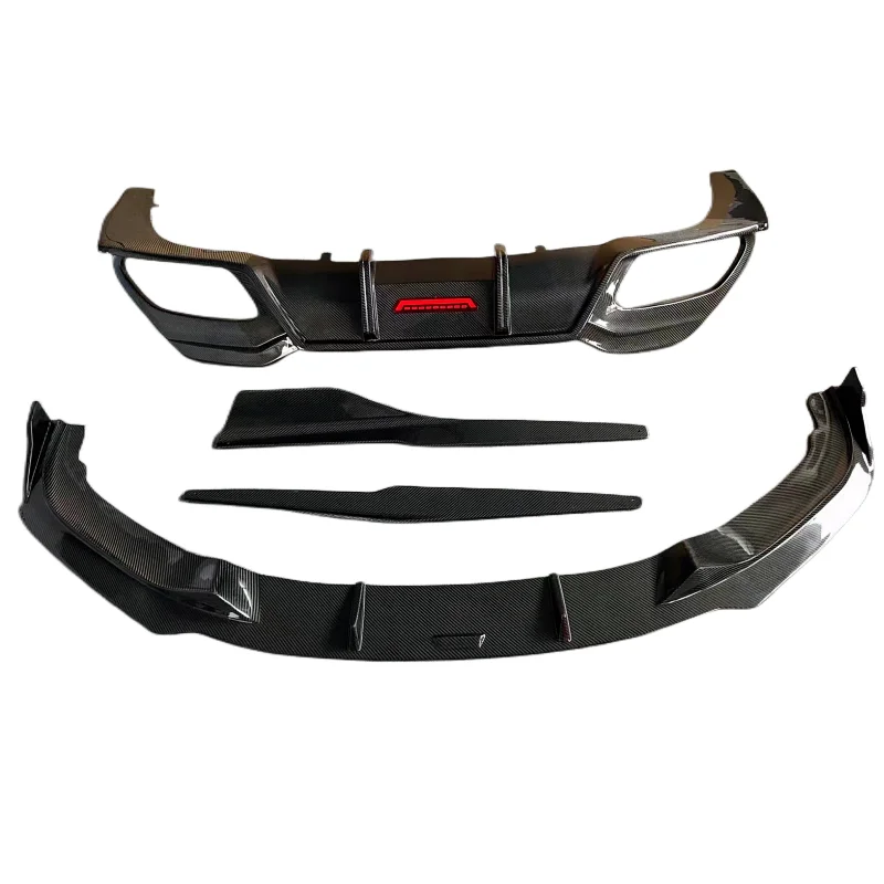 

For 8-series 840i G14 G15 TK Style with Front Bumper Edge LED Lights Rear Bumper Side Skirts Rear Spoiler Body Kit