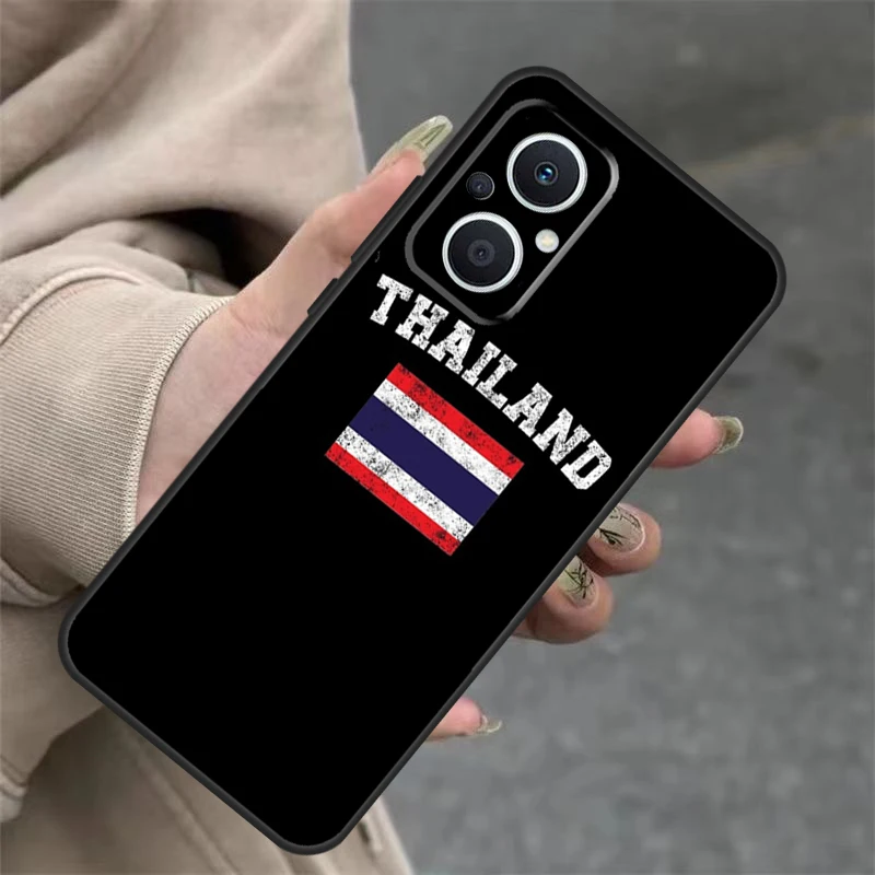 Thailand Flag Map Case For OPPO Reno 4Z 5Z 8T 10 11 Pro 11F 7 8 5 6 Lite OPPO Find X6 X5 Pro X2 X3 Neo Cover