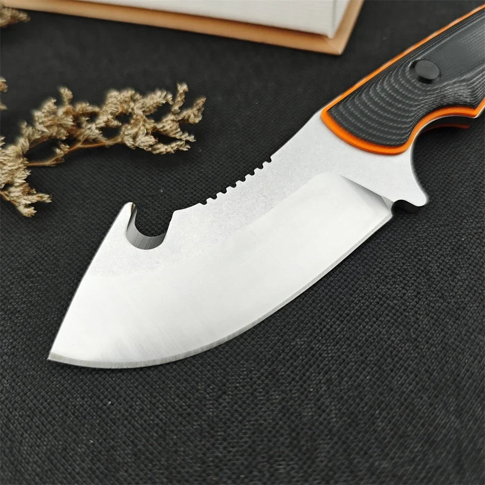 BM 15018 15017 15002 Fixed Blade Knife Hunting Knives 8Cr13Mov Blade G10 Handle Outdoor EDC Camping Hiking Tools Gift Sheath