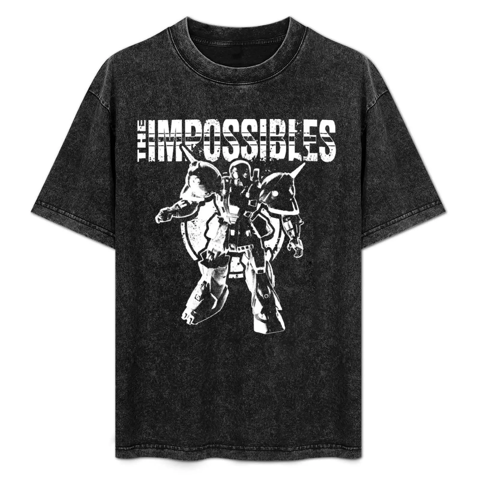 

The Impossibles Logo w/ Robot - White T-Shirt Holiday All Match T-Shirt
