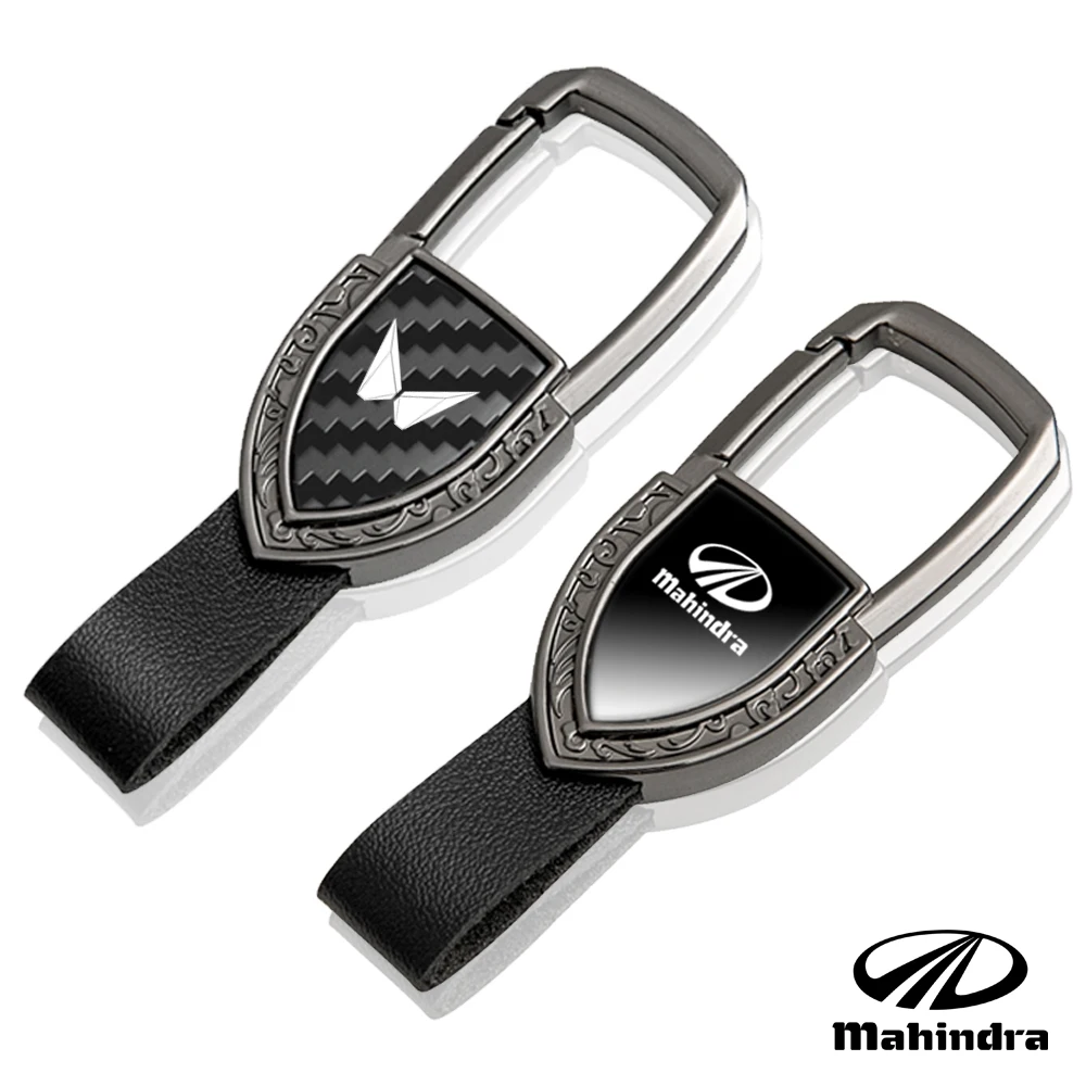 car keychain llavero shield key chain car accessories for Mahindra kuv100 xuv300 tuv300 mahindra pik up 4x4