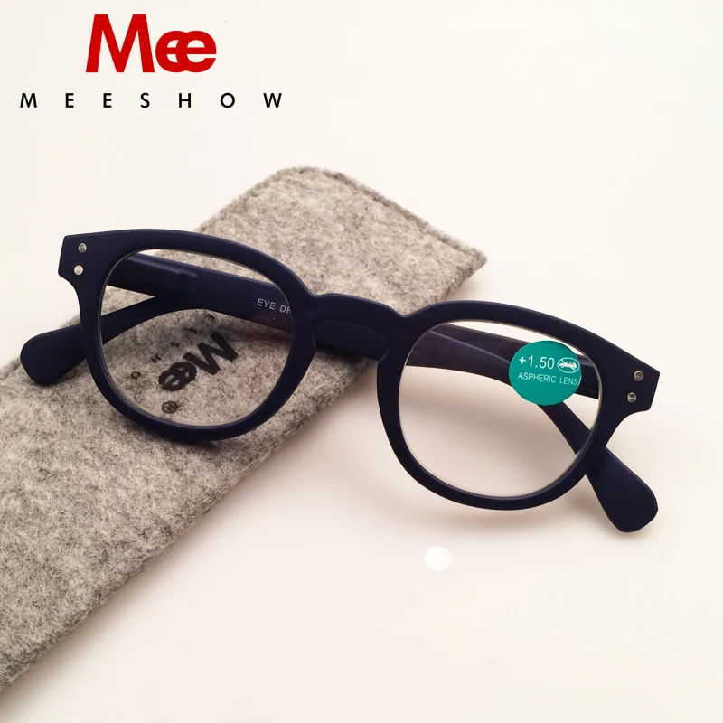 Meeshow transparent Brand Reading Glasses Round Men Women Glasses With Flex French Concept Presbyopia +1.75 +2.25 1513