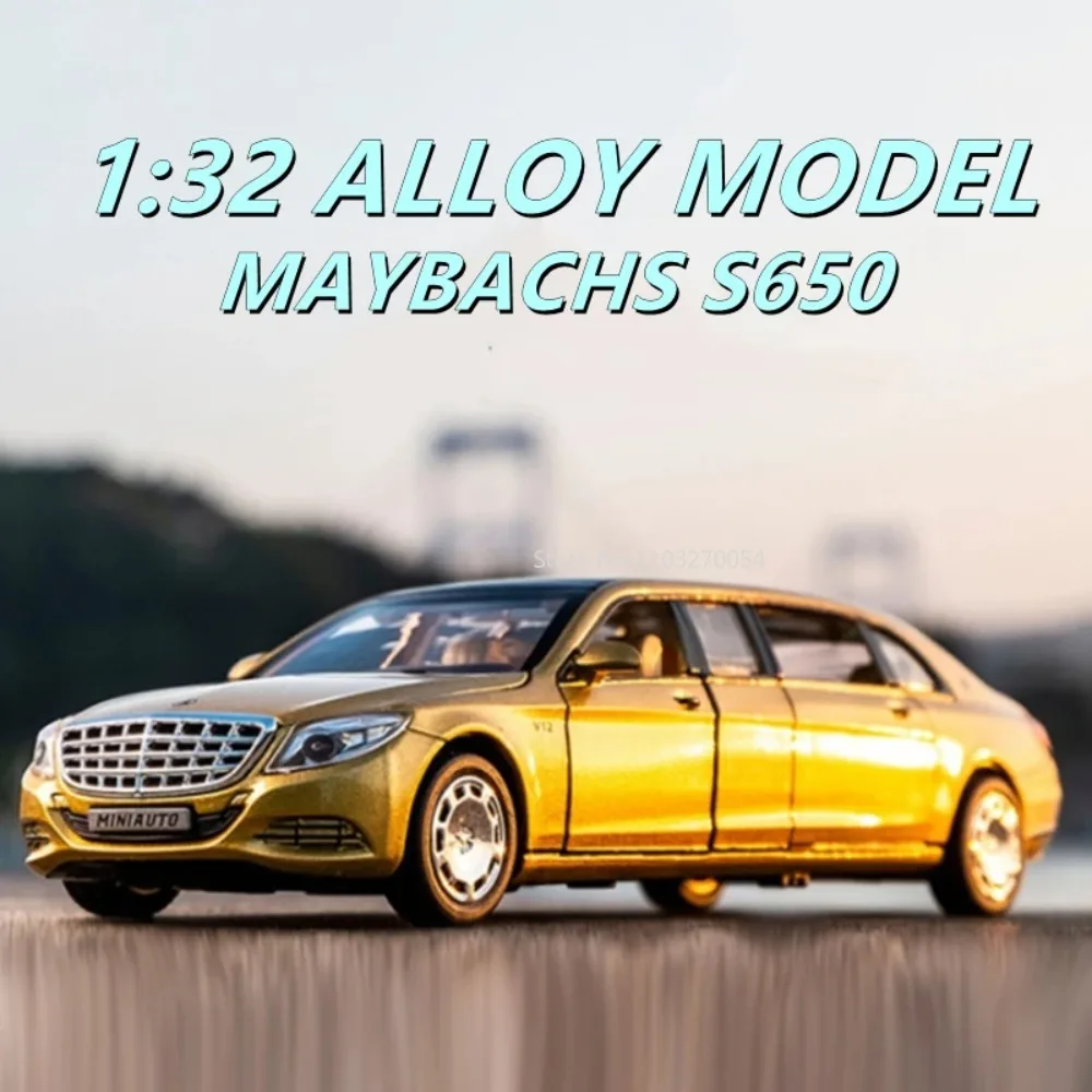 

Модель автомобиля mayбачs S650 из сплава, коллекция 1/32 года