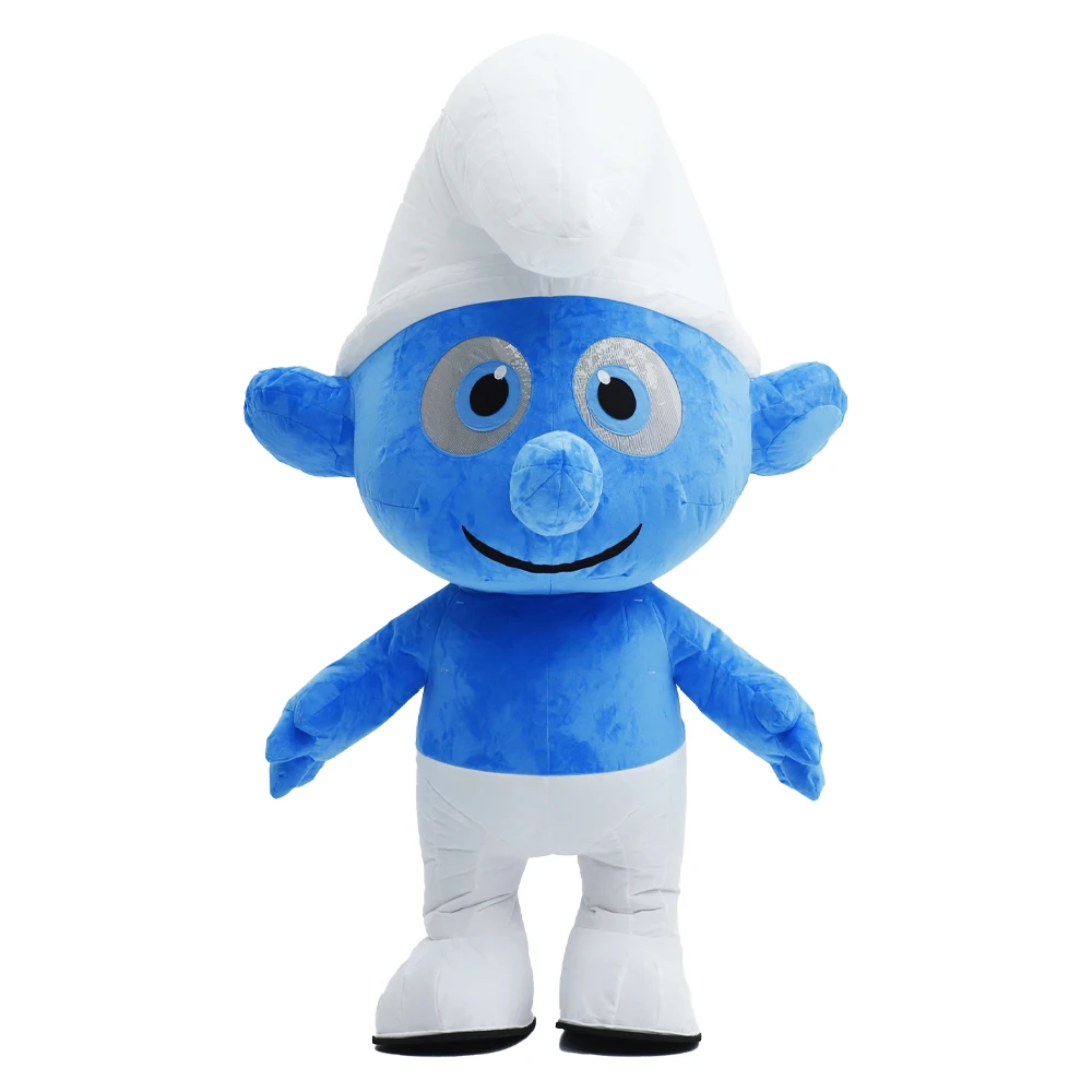 

Cartoon Blue Doll Inflatable Costume Mascot Parade Adult Character Cosplay Birthday Halloween Party Event Plush Set