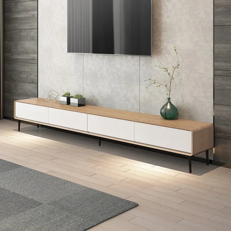 Small Wooden Floor Tv Stand Living Room Nordic Minimalist Tv Stand Modern Comfortable Muebles Para Hogar Nordic Furniture