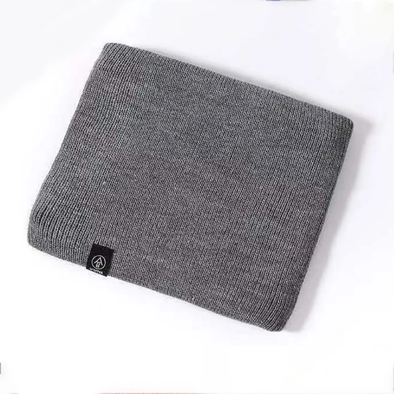 Fashion Women Knitted Scarf Solid Cashmer Like Winter Snood Scarves Lady Warm Wool Fur Thick Unisex Men Neck Scarfs Ring